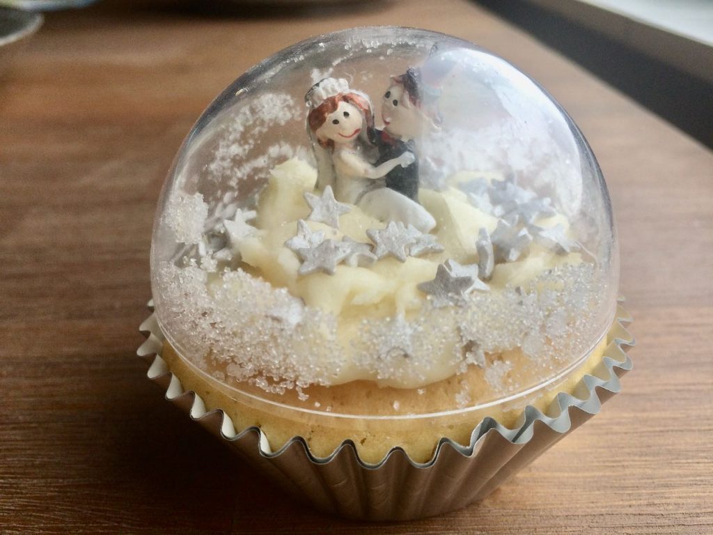 Sneeuwbol cupcakes