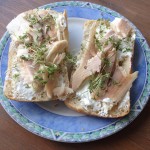 ciabatta gerookte forel