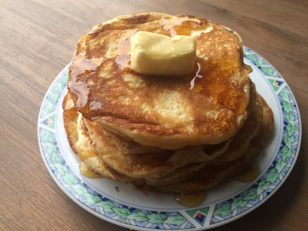 American pancakes met siroop