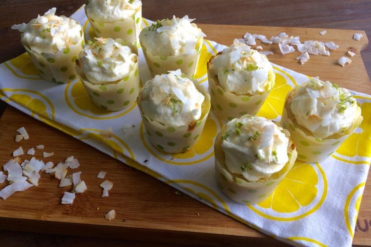 Kokos limoen cupcakes - My happy kitchen