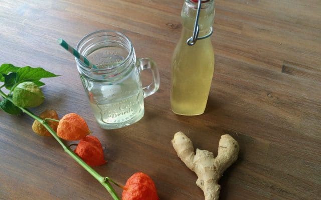 Homemade ginger ale
