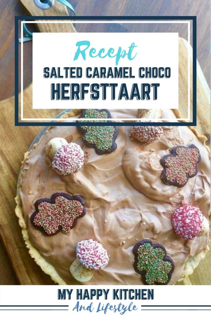 Pinterest pin chocolade herfsttaart