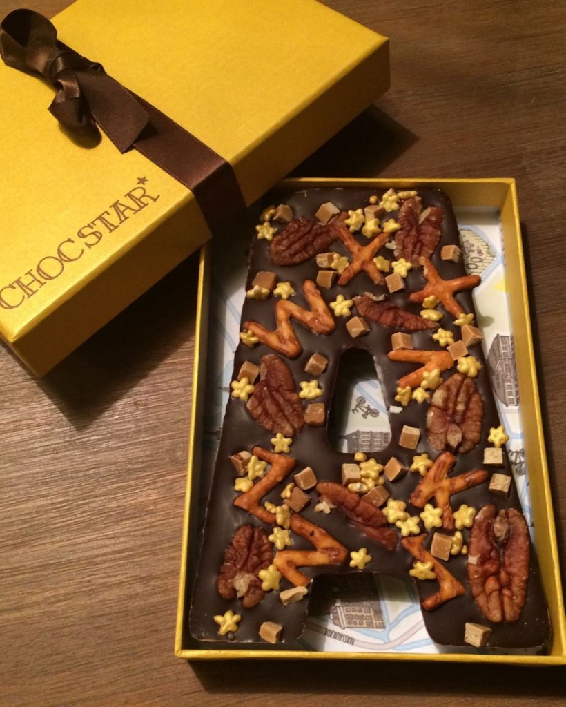 Chocstar chocolade letter