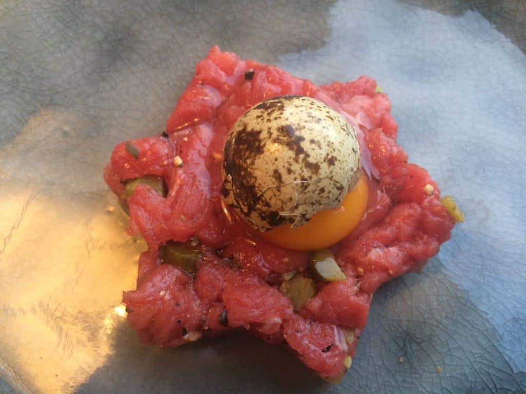 mini steak tartare