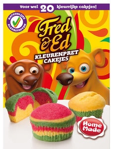Fred & Ed kleurenpret cakejes