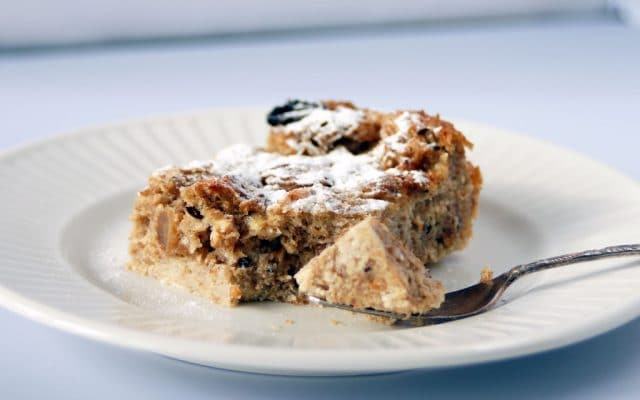 Indische broodpudding