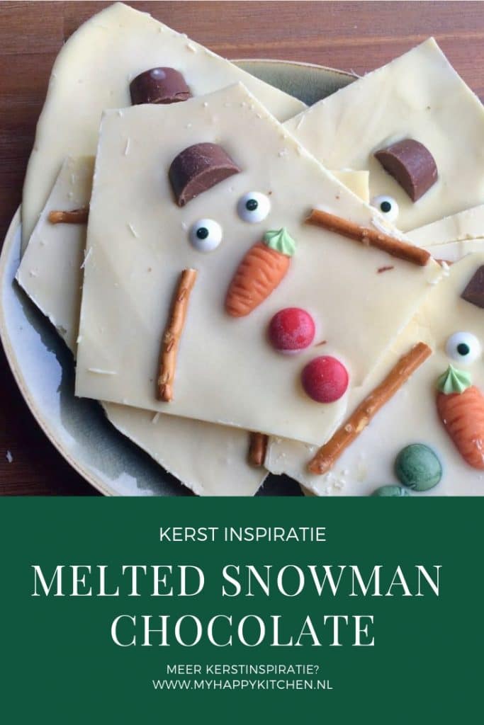 melted snowman chocolate