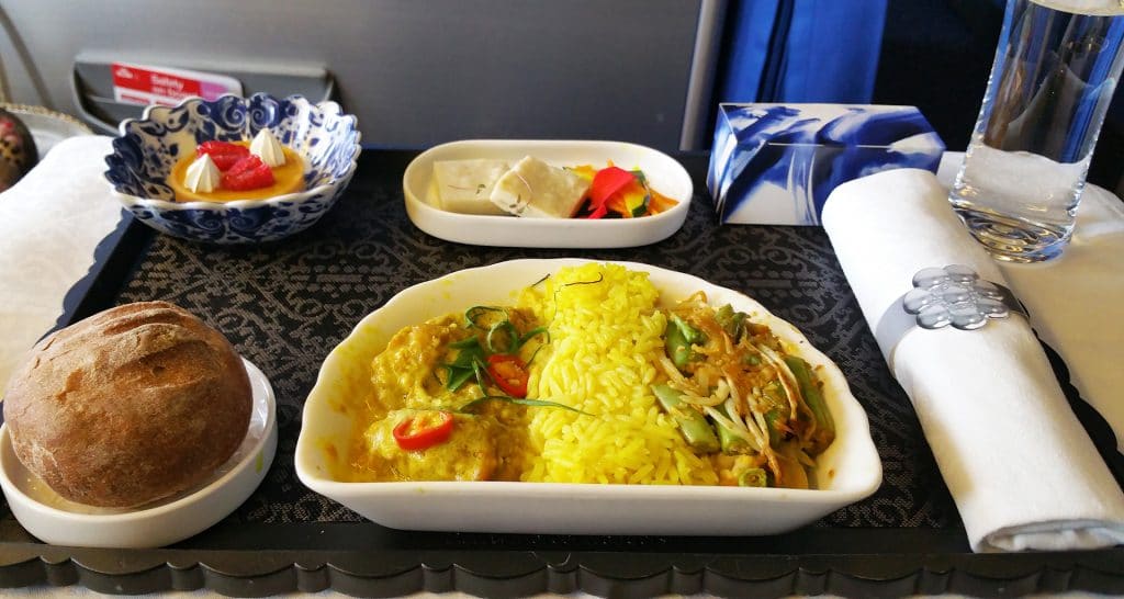 eten in het vliegtuig: klm
