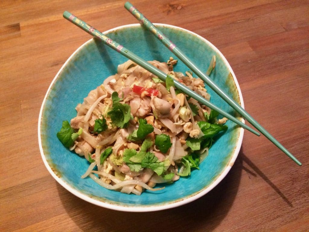 Pad thai met kip