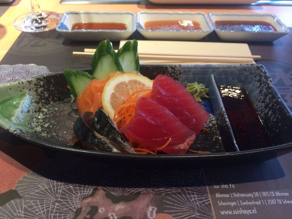 sashimi bij Sui Sha Ya