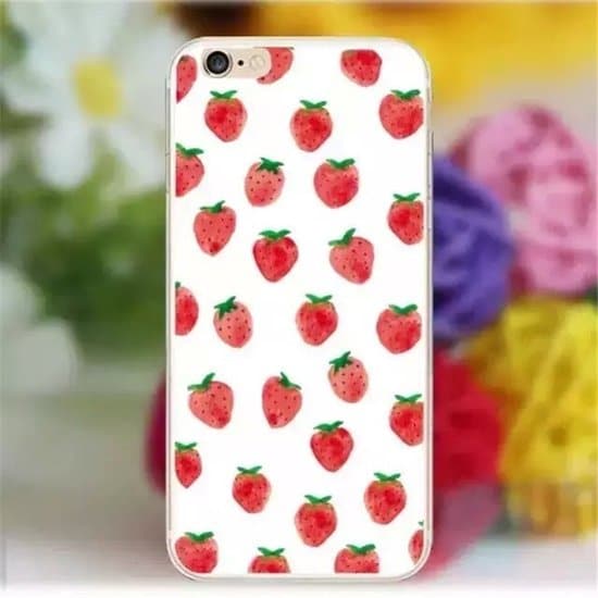 alles met en over aardbeien: telefoonhoedje
