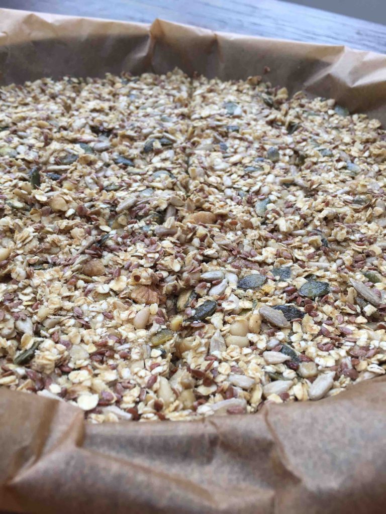 crackers met havermout en zaden