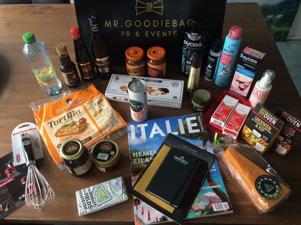 the grand bloggers diner - goodie bag