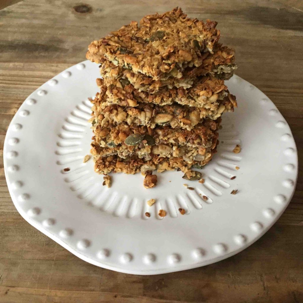 crackers met havermout en zaden