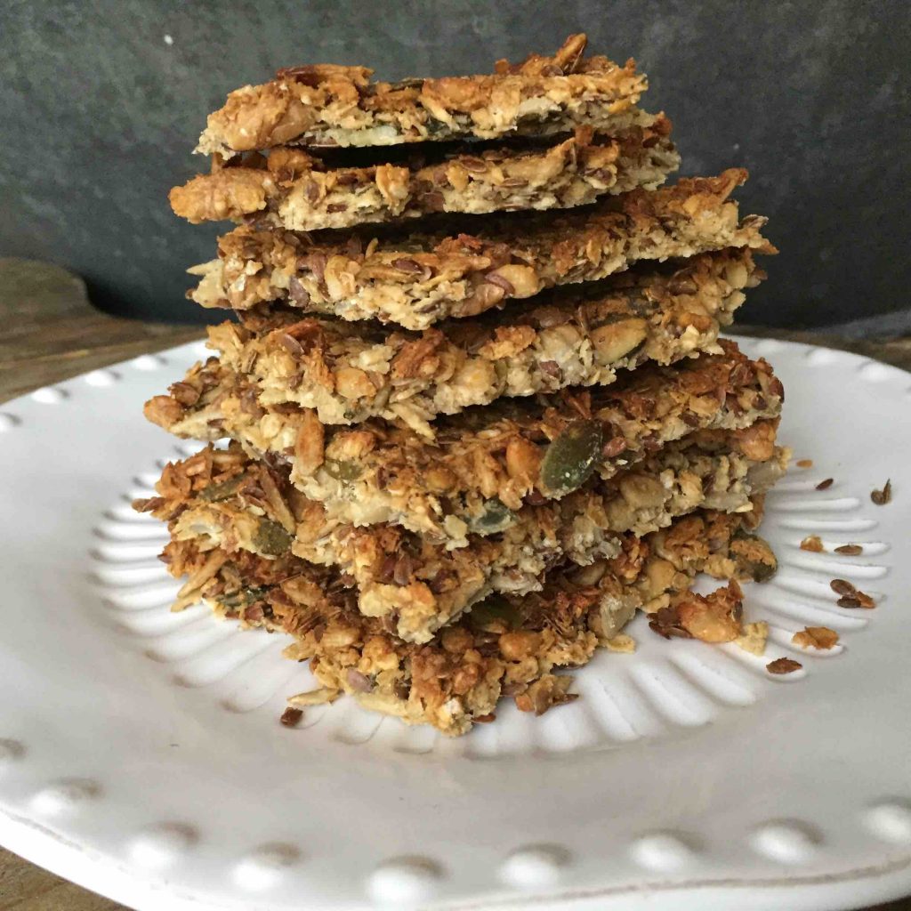 crackers met havermout en zaden