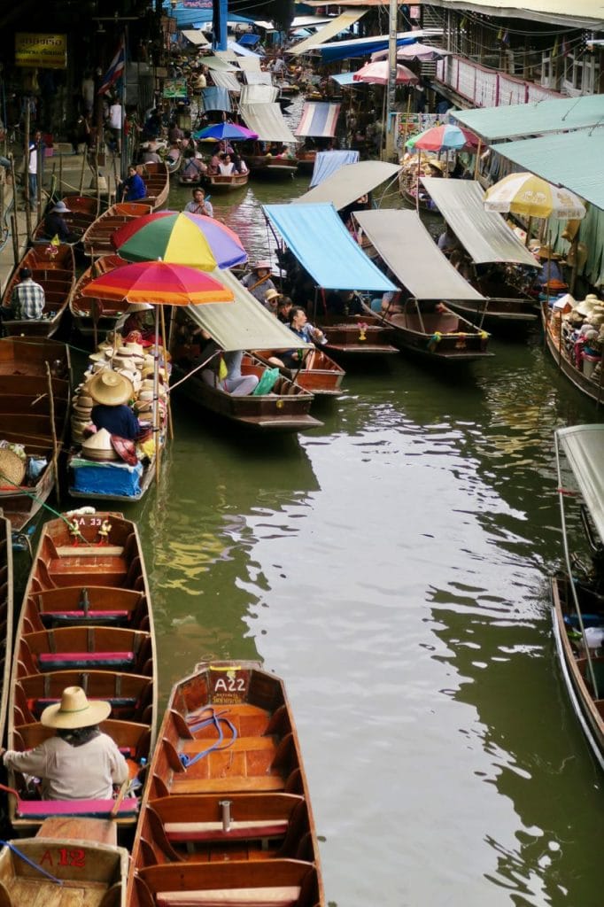 vakantie in Thailand - drijvende markt