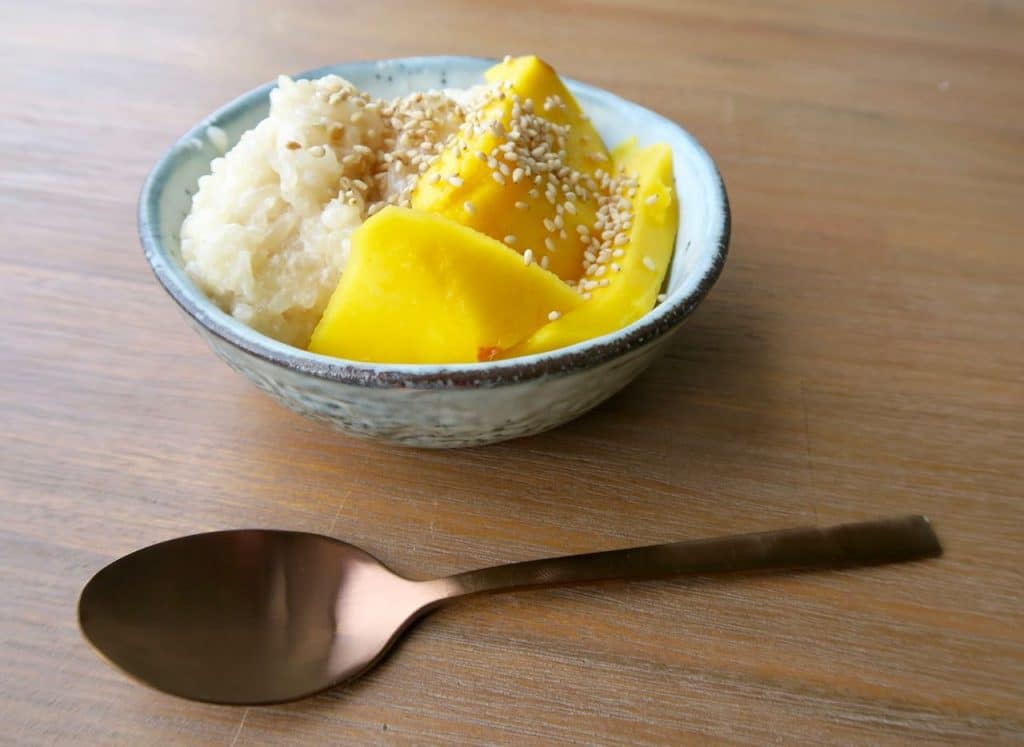 Thaise sticky rice mango