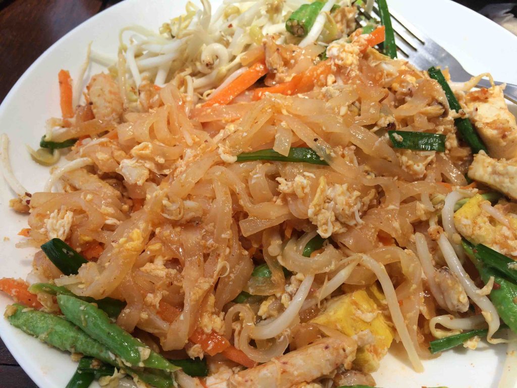 Thaise keuken: pad thai krab
