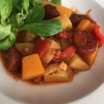 pompoenstoof met chorizo en witte port