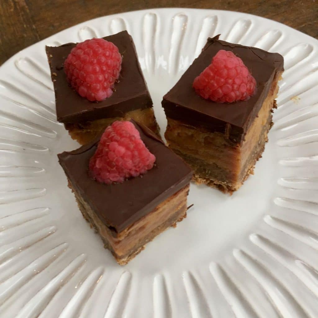 chocolade-karamel plaatkoek
