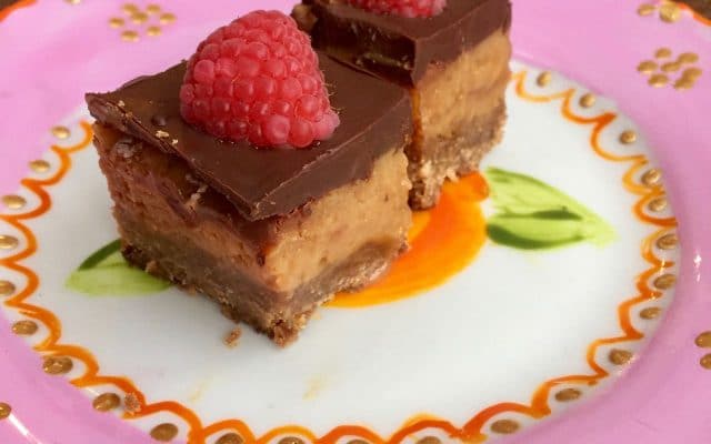 chocolade-karamel plaatkoek