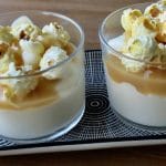 Salted caramel mousse met popcorn