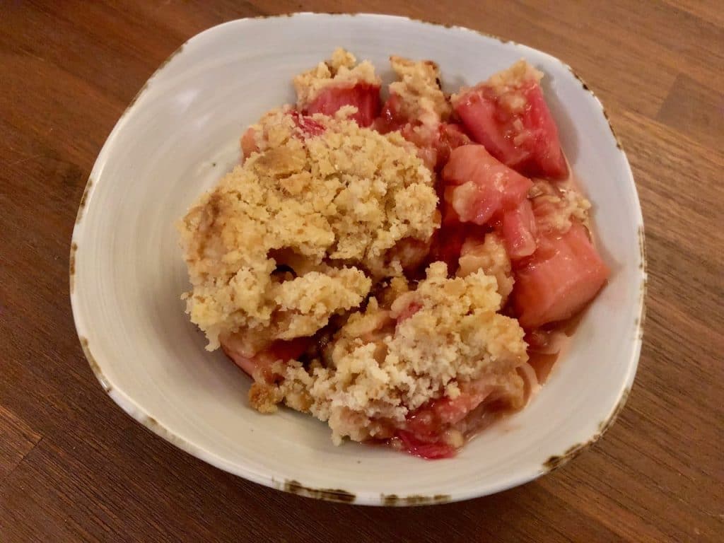 Rabarber crumble