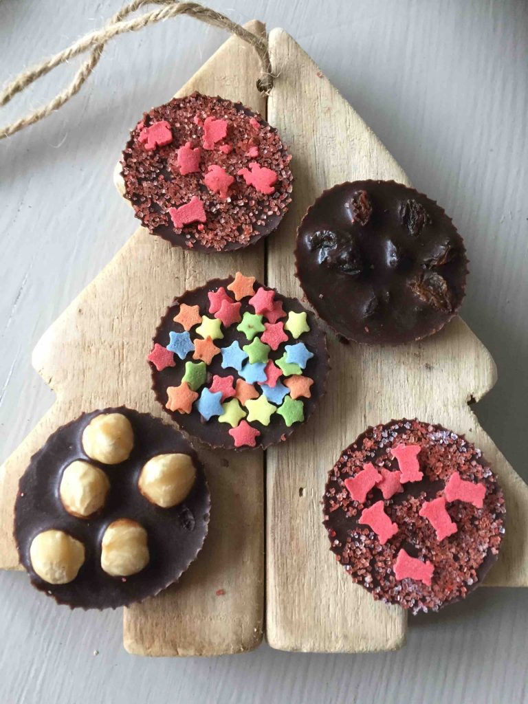 zelf kerstchocolaatjes maken