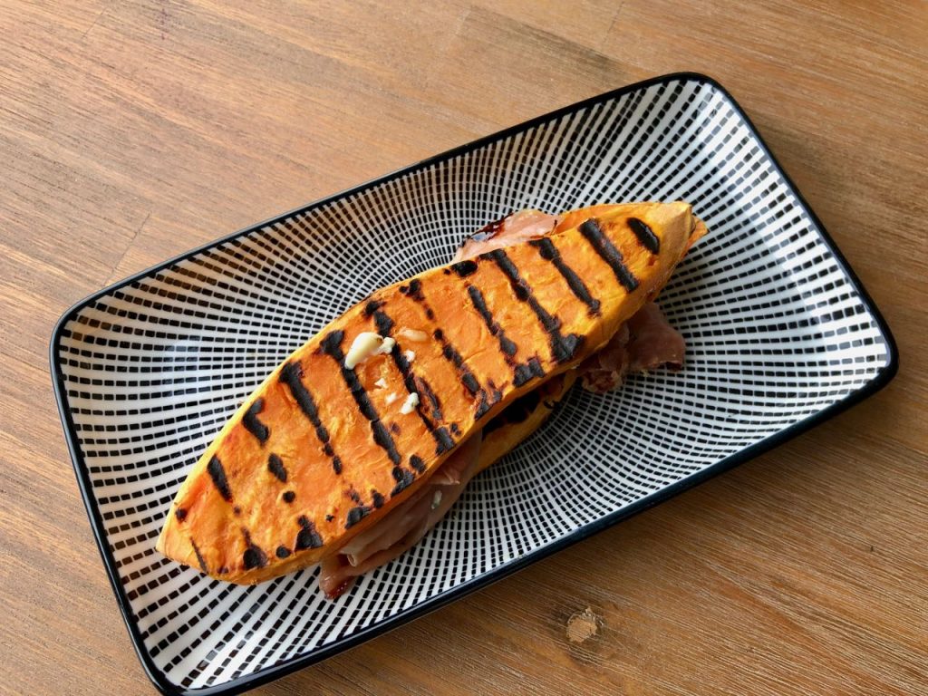 Tosti van zoete aardappel