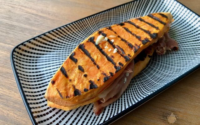 Tosti van zoete aardappel