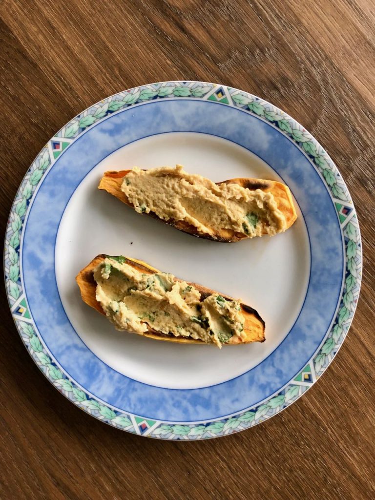 Toast van zoete aardappel