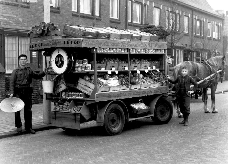 Geschiedenis van de dagelijkse boodschappen: groenteman