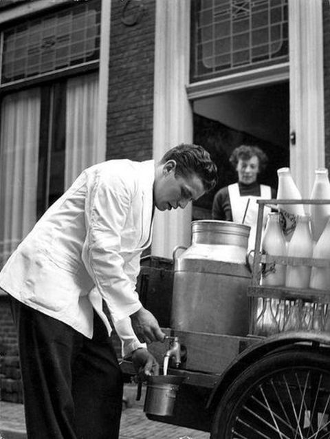 Geschiedenis van de dagelijkse boodschappen: melkboer