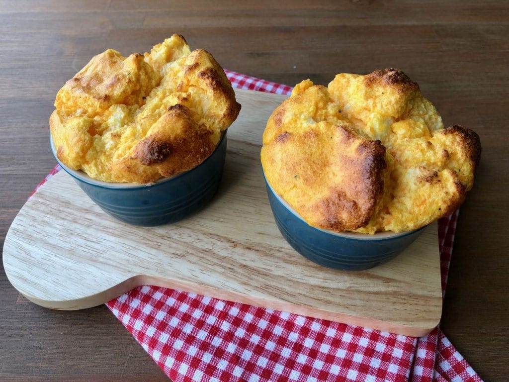 Wortelkaassouffle met Stompetoren kaas