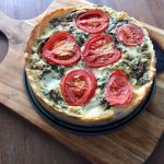 Caprese quiche