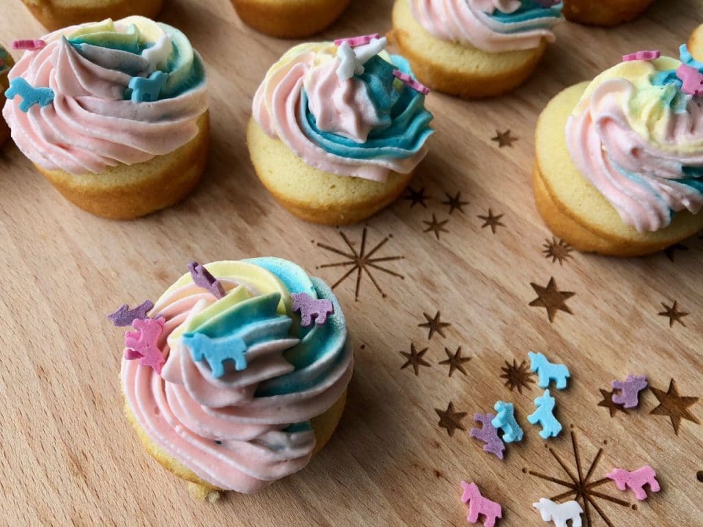 unicorn mini cupcakes