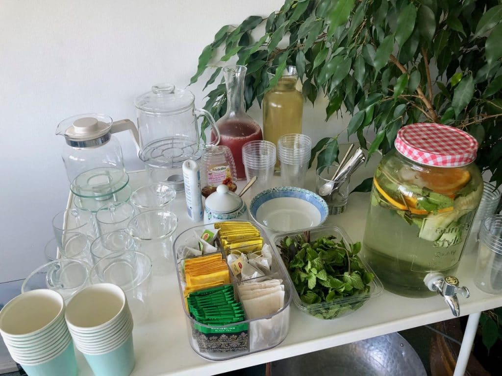 high tea organiseren - drinken