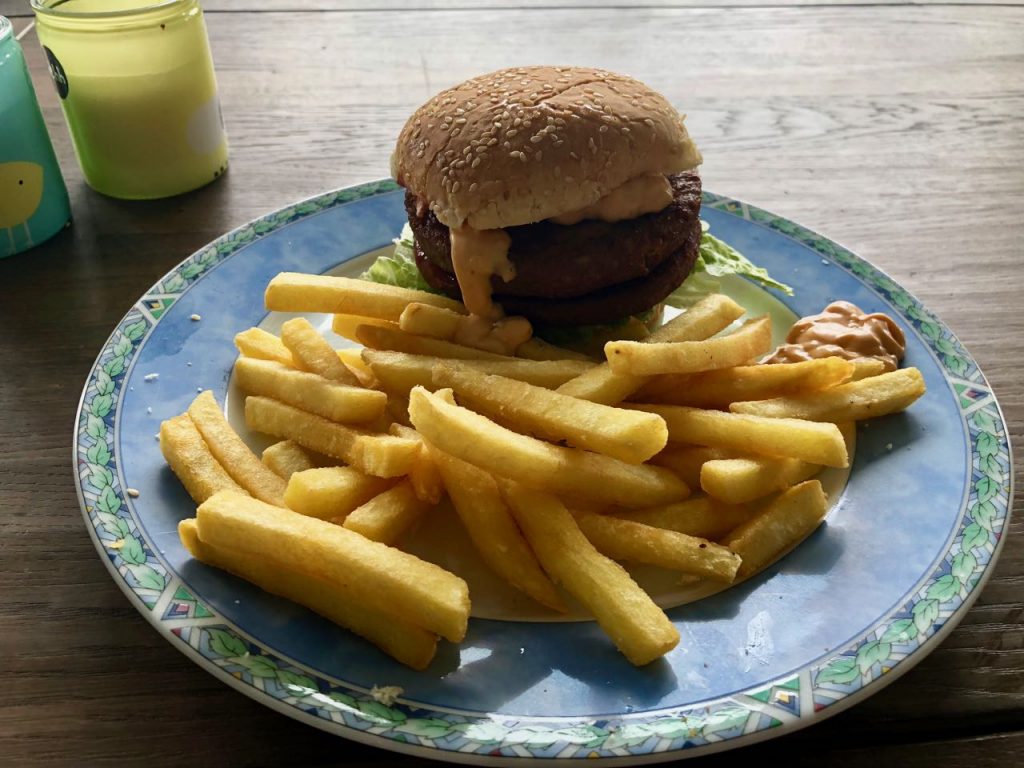 youtube vegan challenge hamburger