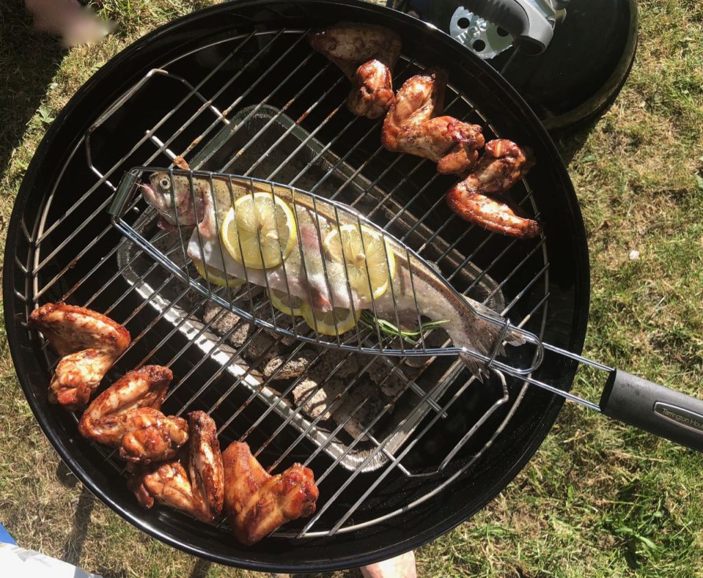 vis bereiden op de bbq
