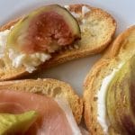 bruschetta met verse vijgen en geitenkaas