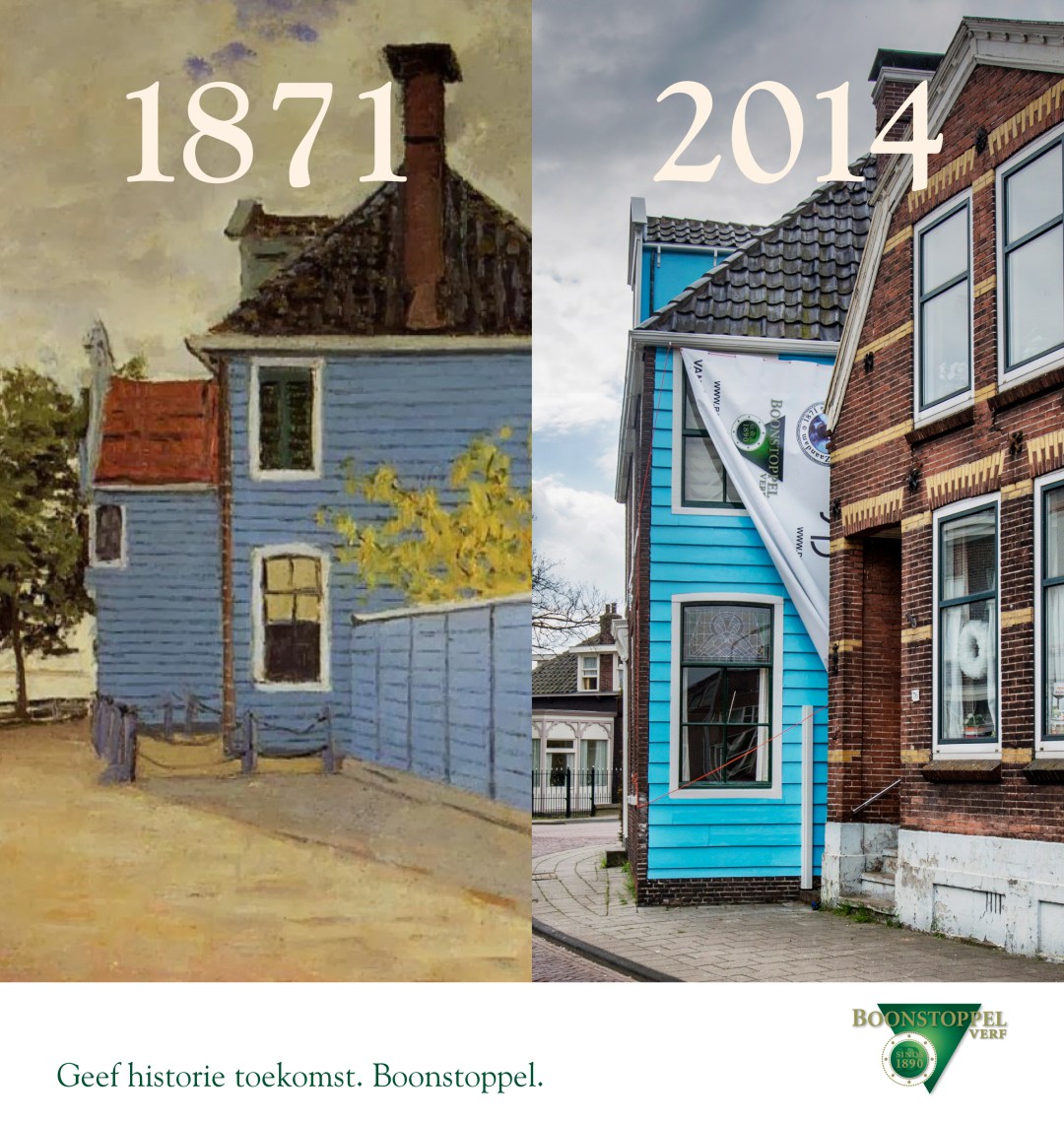 Het blauwe huis van Monet