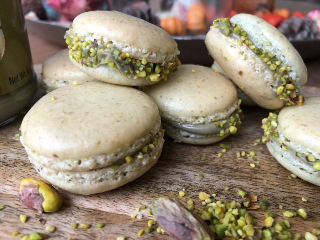 pistache macarons