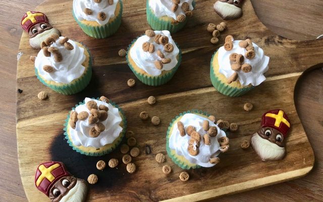 Gevulde speculaascupcakes