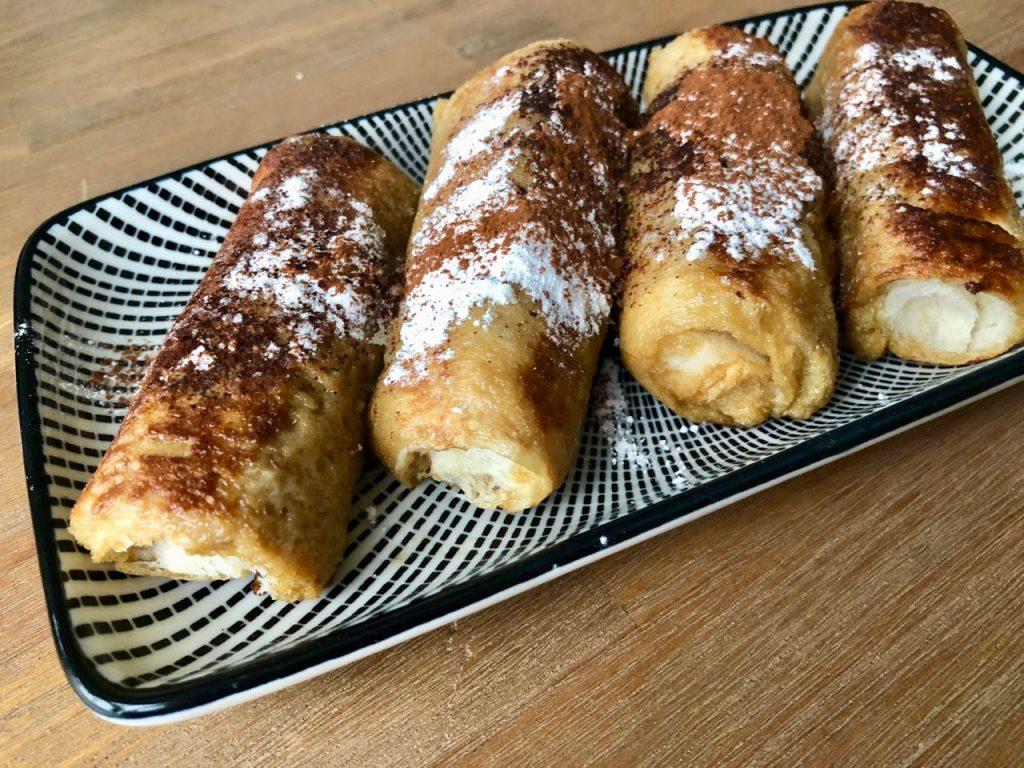 Tiramisu wentelteefrolletjes