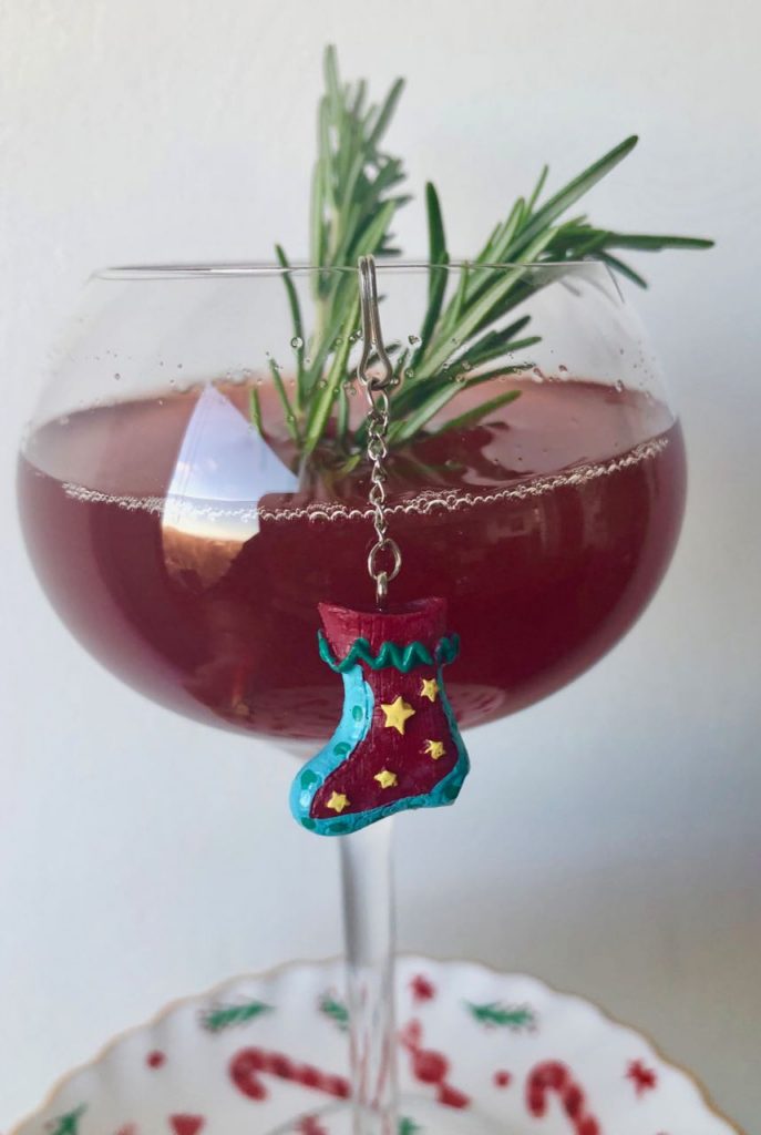 Lapsang mocktail met granaatappe