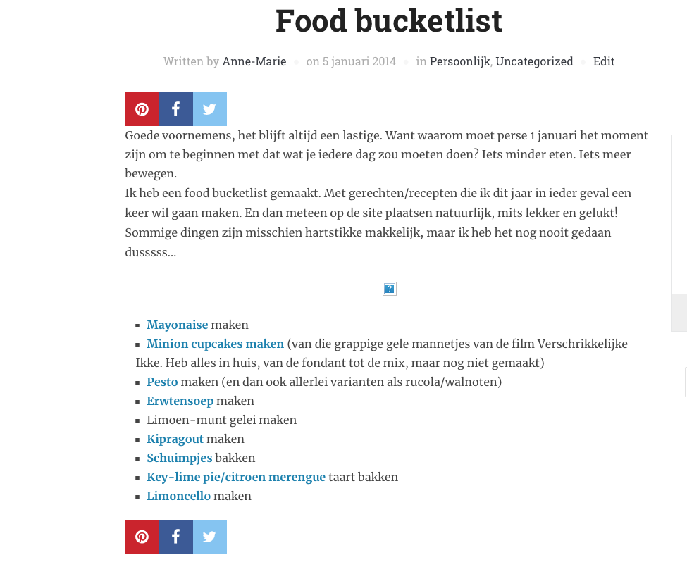feestweek - eerste blogpos