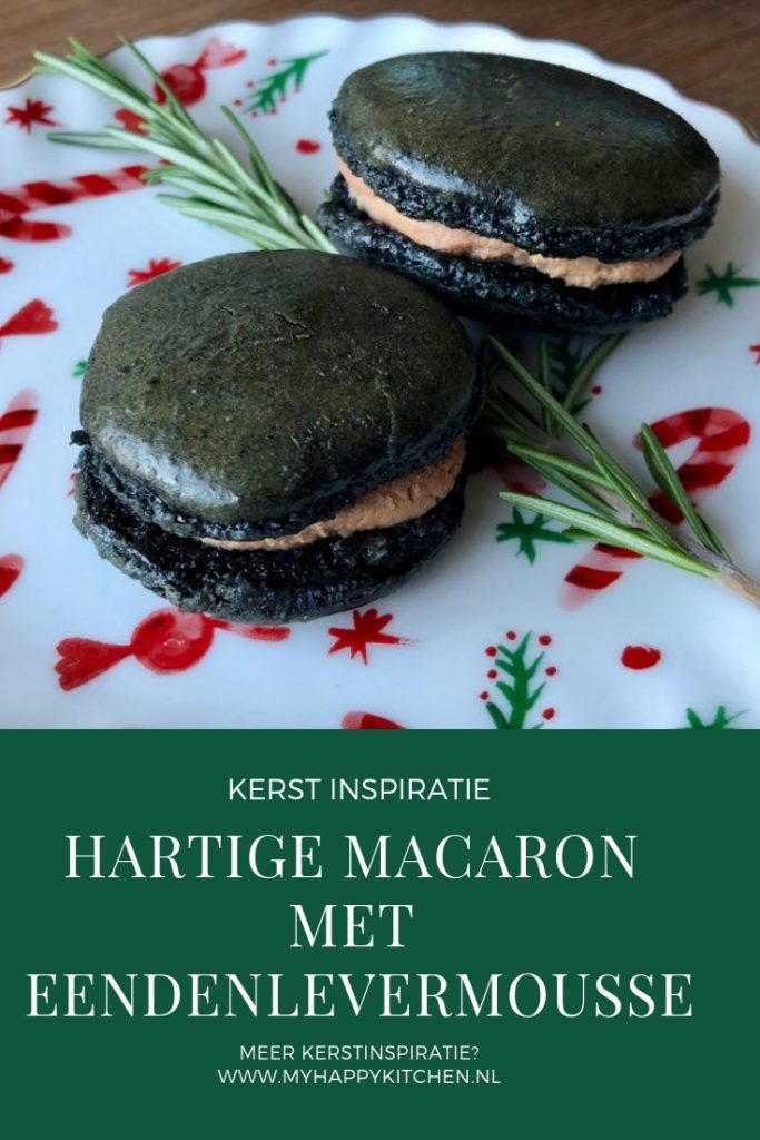hartige macaron met eendenlevermousse