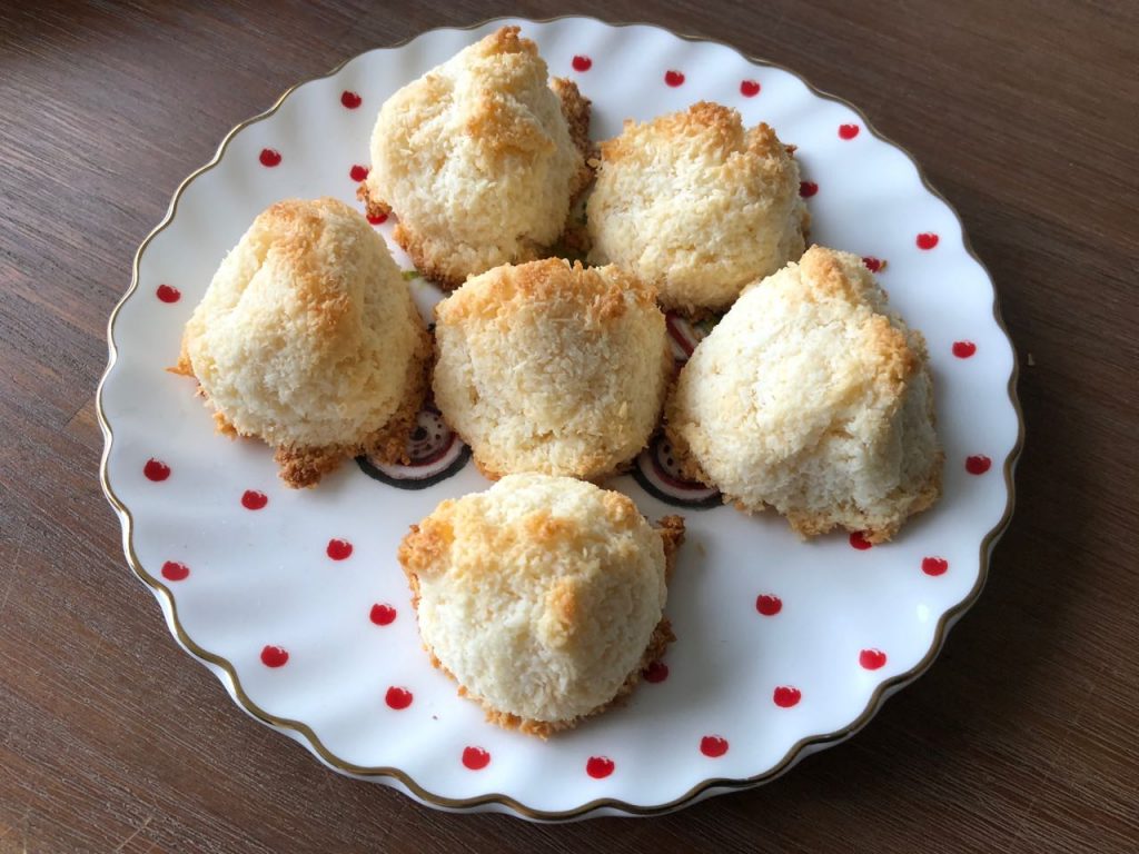 Kokosmakronen bakken