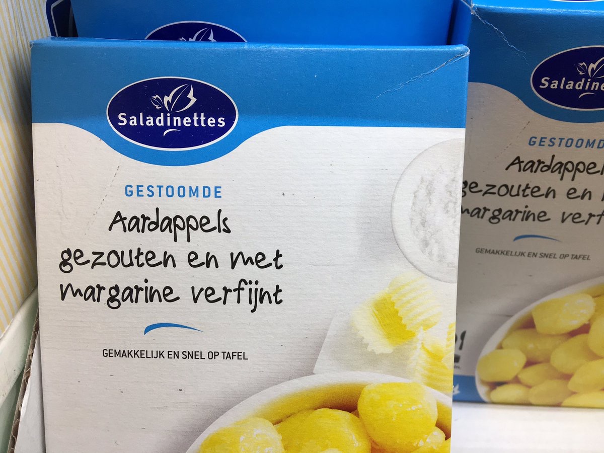Nutteloze pakjes en zakjes - aardappelen met margarine