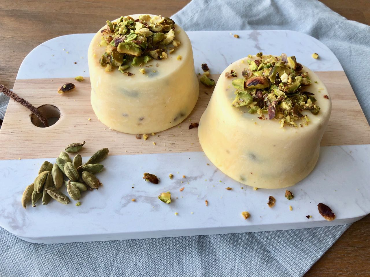 kulfi met mango en pistache
